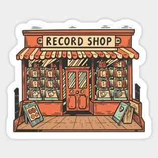 Record shop Sticker